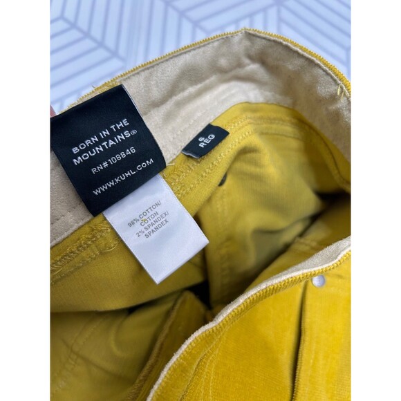 Kuhl Pants Womens 6 Corduroy Mustard Hiking Outdoor Low Rise Gorpcore z - Picture 10 of 13